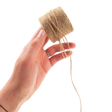 TG71118 JUTE SCHNUR JUTE DEKORATIVE NATÜRLICHE SCHNUR BRAUN 2MMX50M