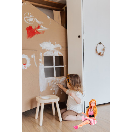 TG71165 PUPPE + PUPPENGARDEROBE + KLEIDUNG SCHUHE GESCHENKSET ZUBEHÖR