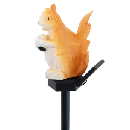 TG71282 SOLAR EICHHÖRNCHEN LAMPE ANGETRIEBEN GARTEN LICHT LED DÄMMERUNG SENSOR SOLAR