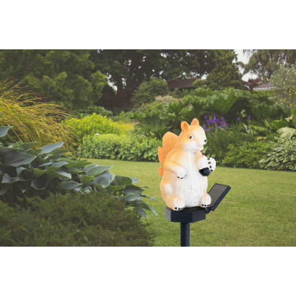 TG71282 SOLAR EICHHÖRNCHEN LAMPE ANGETRIEBEN GARTEN LICHT LED DÄMMERUNG SENSOR SOLAR