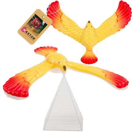 TG71289 MAGISCHE PYRAMIDE BALANCIERENDER VOGEL ANTI-GRAVITATION BALANCIERENDE FIGUR