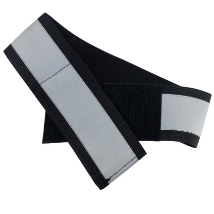 TG71299-3 schwarzes reflektierendes Armband zum Laufen und Radfahren für Arm und Hand, mit Klettverschluss, Arbeitsschutz