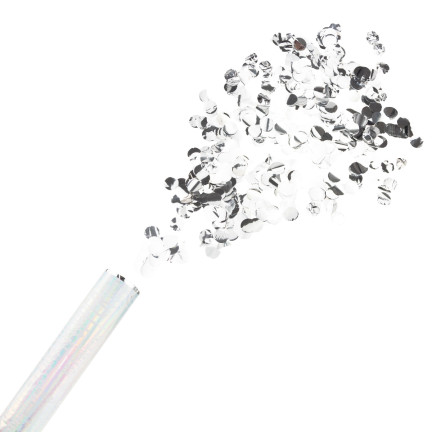TG71314 KONFETTI SILBER SCHIESSEN ROHR FÜR HOCHZEIT VERLOBUNG JAHRESTAG HOCHZEIT EMPFANG