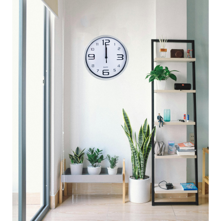 TG71354-2 WANDUHR LESBAR SEKUNDENZEIGER STILVOLL DICK FÜR WOHNZIMMER KÜCHE