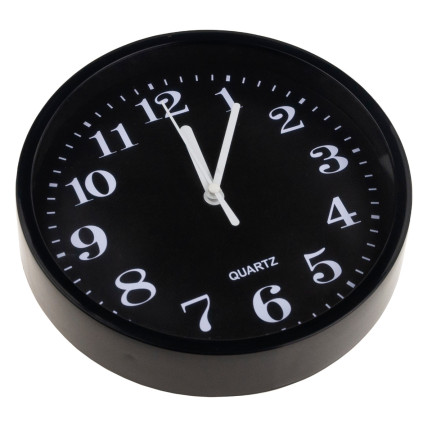 TG71355 SCHWARZE WANDUHR LESER STIL ABSCHNITT UHR