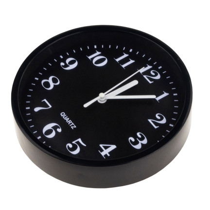 TG71355 SCHWARZE WANDUHR LESER STIL ABSCHNITT UHR