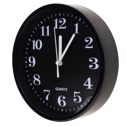 TG71355 SCHWARZE WANDUHR LESER STIL ABSCHNITT UHR