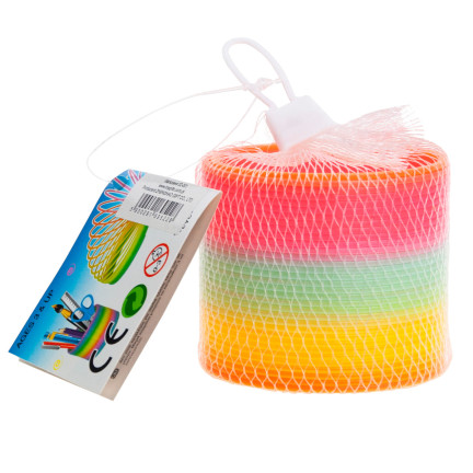 TG71360 Regenbogenfeder, magische Feder, bunte Spielzeugfeder, Magic Springs