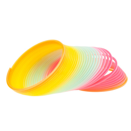 TG71360 Regenbogenfeder, magische Feder, bunte Spielzeugfeder, Magic Springs