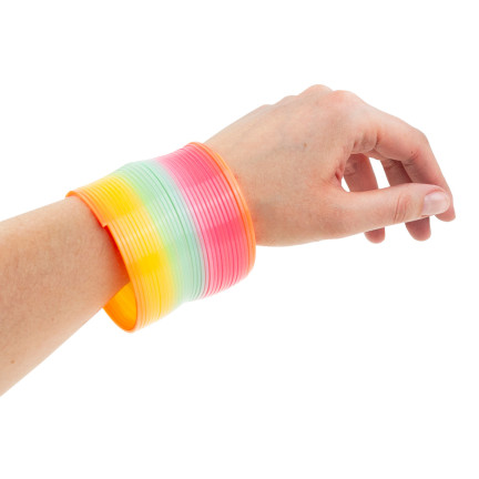 TG71360 Regenbogenfeder, magische Feder, bunte Spielzeugfeder, Magic Springs