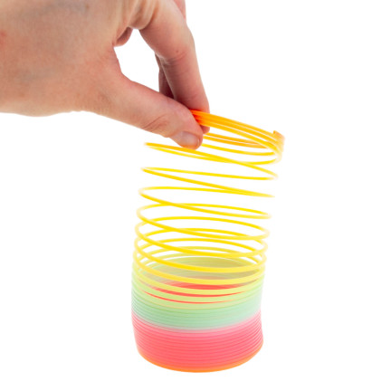 TG71360 Regenbogenfeder, magische Feder, bunte Spielzeugfeder, Magic Springs
