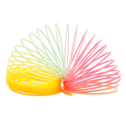 TG71360 Regenbogenfeder, magische Feder, bunte Spielzeugfeder, Magic Springs
