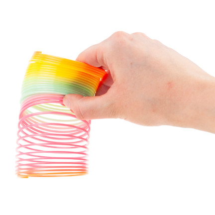 TG71360 Regenbogenfeder, magische Feder, bunte Spielzeugfeder, Magic Springs