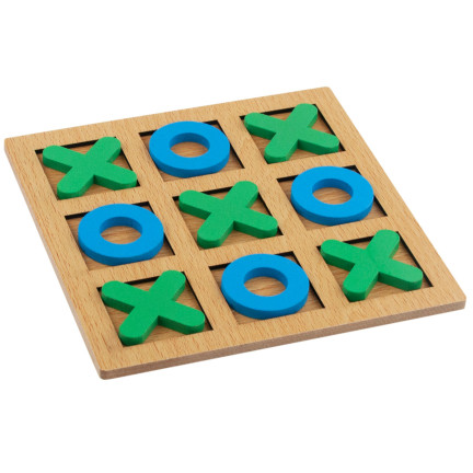 TG71381 HÖLZERNES TIC-TAC-TOE PUZZLESPIEL FÜR KINDER PÄDAGOGISCHES REISESPIEL