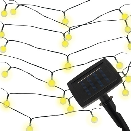 TG71398-1 SOLARLAMPE GARLANDE 20LED 5M GARTENLAMPE FÜR BALKON LICHTERKREIS