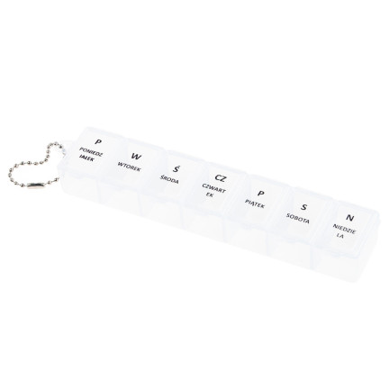 TG71404 MEDIKAMENTENKOFFER PILLENBOX ORGANIZER WÖCHENTLICH 7 TAGE DE