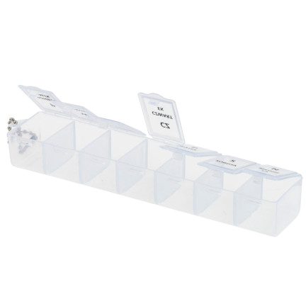 TG71404 MEDIKAMENTENKOFFER PILLENBOX ORGANIZER WÖCHENTLICH 7 TAGE DE