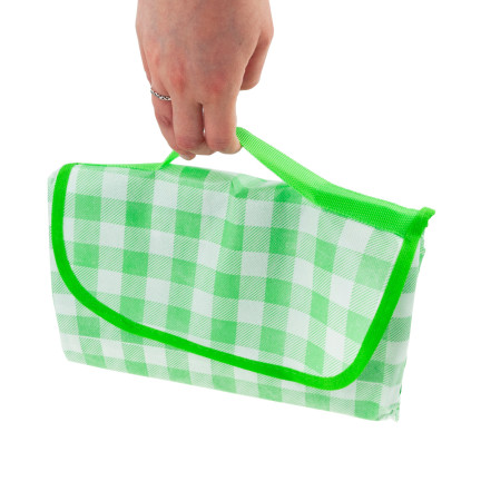 TG71411-2 GROSSE PICKNICK-REISESTRANDDECKE WASSERDICHTE MATTE GRÜN