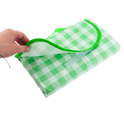 TG71411-2 GROSSE PICKNICK-REISESTRANDDECKE WASSERDICHTE MATTE GRÜN