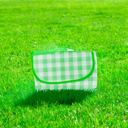 TG71411-2 GROSSE PICKNICK-REISESTRANDDECKE WASSERDICHTE MATTE GRÜN