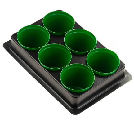 TG71424 PRODUKTIONSBEHÄLTER für die Aussaat von Setzlingen 6 St. + Palette