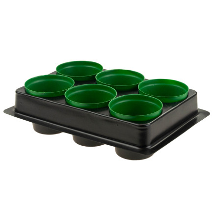 TG71424 PRODUKTIONSBEHÄLTER für die Aussaat von Setzlingen 6 St. + Palette