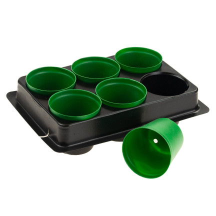 TG71424 PRODUKTIONSBEHÄLTER für die Aussaat von Setzlingen 6 St. + Palette