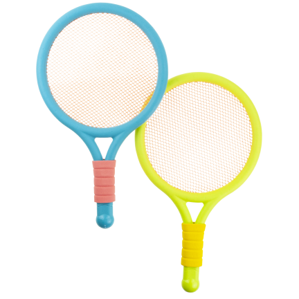 TG71584 Badminton-Set, Federball, farbige Schläger, Spielset