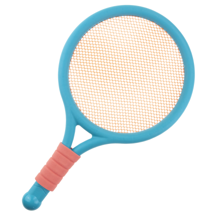 TG71584 Badminton-Set, Federball, farbige Schläger, Spielset