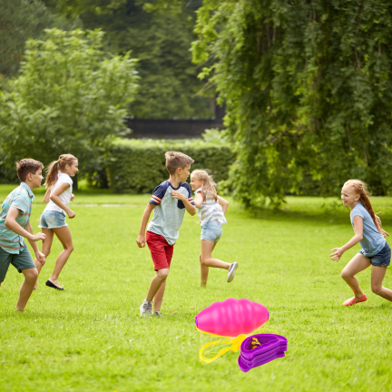 TG71645 Geschicklichkeitsspiel: fliegender Ball, Ball an einer Schnur zum Ziehen, Zoom Ball