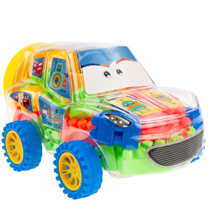 TG72951 BAUKLOTZ-SET IN EINEM AUTO MIT BLÖCKEN KREATIVE BLÖCKE