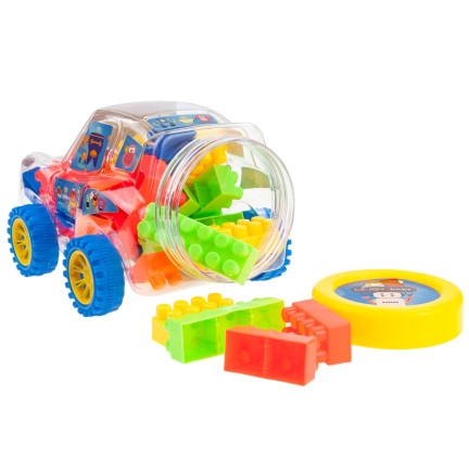 TG72951 BAUKLOTZ-SET IN EINEM AUTO MIT BLÖCKEN KREATIVE BLÖCKE