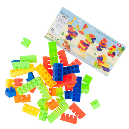 TG72951 BAUKLOTZ-SET IN EINEM AUTO MIT BLÖCKEN KREATIVE BLÖCKE