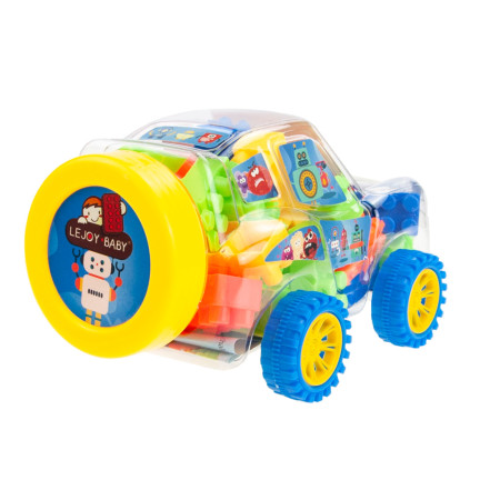 TG72951 BAUKLOTZ-SET IN EINEM AUTO MIT BLÖCKEN KREATIVE BLÖCKE