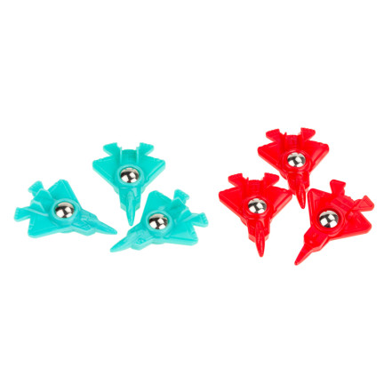 TG72958 FAMILIE ARCADE-SPIEL MINI CURLING MATTE + 6 FLUGZEUGE RENNEN