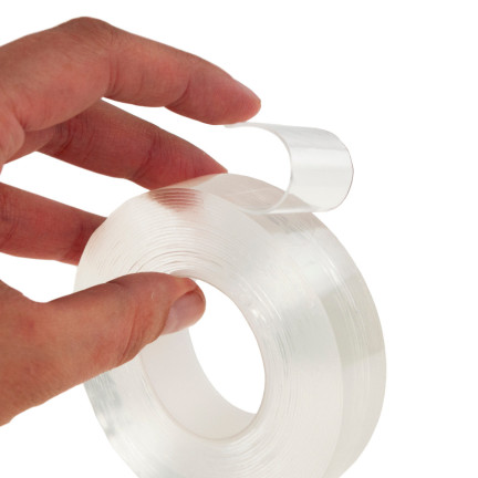Doppelseitiges Montageband, wiederverwendbar, transparent, 3 cm x 5 m