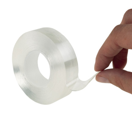Doppelseitiges Montageband, wiederverwendbar, transparent, 3 cm x 5 m