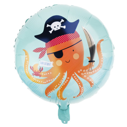 TG72983 GEBURTSTAG BALLON SET GIRLANDE FOLIENBALLONS LATEX PIRATEN MEER