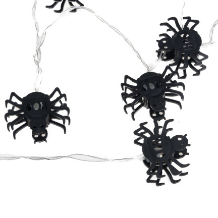 TG73004 LICHTER SPINNEN 10 LED LICHT GIRLANDE HALLOWEEN DEKORATIONEN GESPENSTISCH