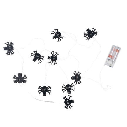 TG73004 LICHTER SPINNEN 10 LED LICHT GIRLANDE HALLOWEEN DEKORATIONEN GESPENSTISCH