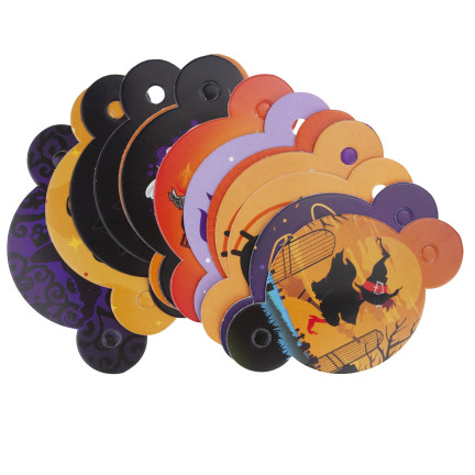 TG73018 PAPIERSTROHHALME MIT HALLOWEEN DEKORATION ÖKO-ROHR GESPENSTER KÜRBIS FLEDERMAUS