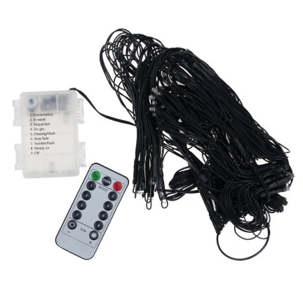 TG73019-1 SPINNENNETZ 70 LED KÜNSTLICHE HALLOWEEN LICHTER ORANGE