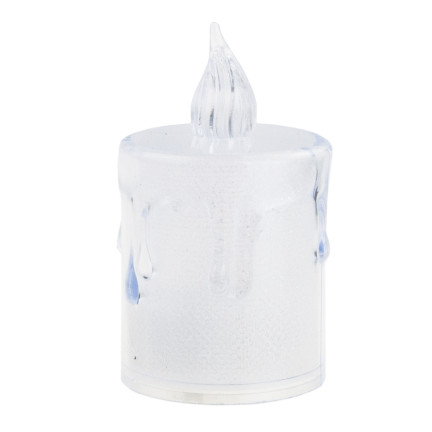 Led-Kerze, Kunststoff, warmweiße Flamme, glänzend, universelle Dekoration, Höhe 7 cm