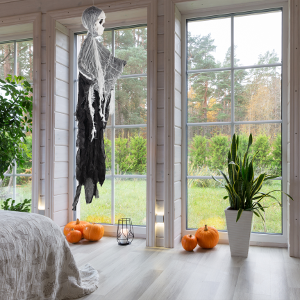 TG74161 Hängende Halloween-Dekoration: Totenkopf, Geist, Gespenst