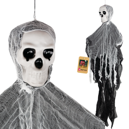 TG74161 Hängende Halloween-Dekoration: Totenkopf, Geist, Gespenst
