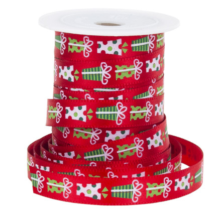 TG74285-1 SCHLEIFENBAND WEIHNACHTSDEKORATION GESCHENK KRANZ 4,5M