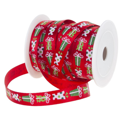TG74285-1 SCHLEIFENBAND WEIHNACHTSDEKORATION GESCHENK KRANZ 4,5M