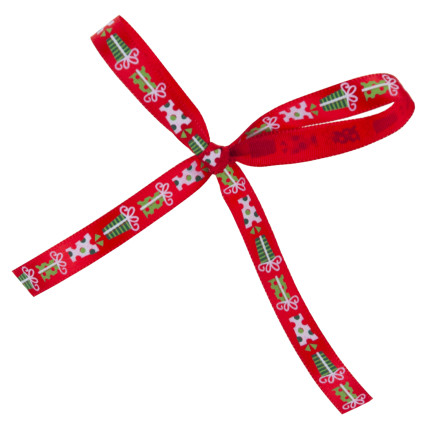 TG74285-1 SCHLEIFENBAND WEIHNACHTSDEKORATION GESCHENK KRANZ 4,5M