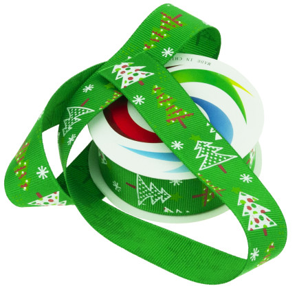 TG74288-1 SCHLEIFENBAND DEKORATION WEIHNACHTEN DEKORATION GESCHENK KRANZ 2,7M