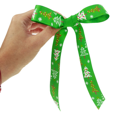TG74288-1 SCHLEIFENBAND DEKORATION WEIHNACHTEN DEKORATION GESCHENK KRANZ 2,7M